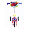 MUUWMI AU 506 KiddyScooter Racing 3-kolesová kolobežka pre deti od 3 rokov, modrá/červená, LED svietiace predné kolieska, nastaviteľná riadidlá 58-68 cm, max. 20 kg