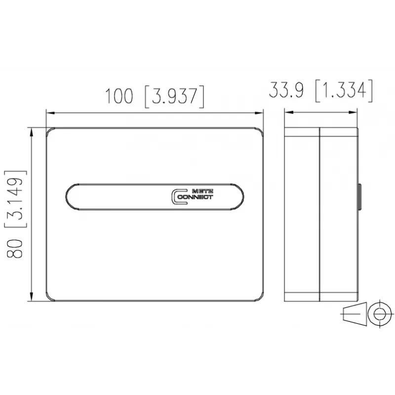 METZ BTR NETCOM OpDAT ADT prázdna adaptérová doska pre 4x SC Simplex / 2x LC Duplex, čistá biela 1501100000HC