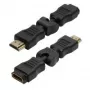 LogiLink HDMI uhlový adaptér 270° HDMI konektor samec na HDMI konektor samica 4K čierny