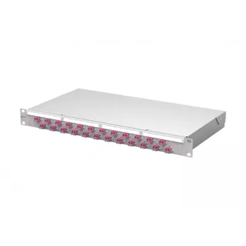 Metz mecatech VIK 24-port LC-Duplex OM4 optický patch panel, 1U, 19