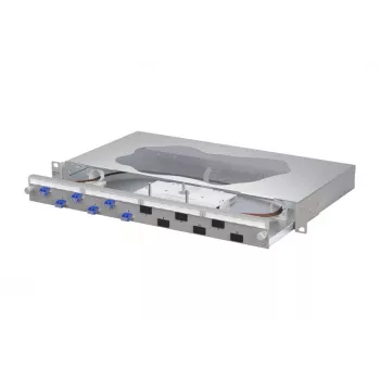 METZ CONNECT optický spájací patch panel 6xLC-D OS2 1U rackmontáž 1504697406-F