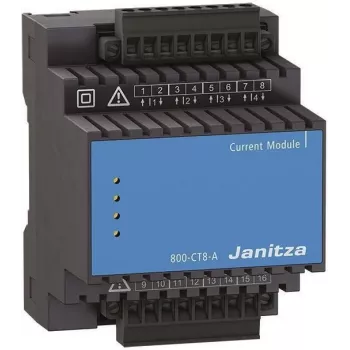 Janitza 800-CT8-A viackanálový modul merania prúdu, 8 kanálov, 1A/5A, DIN lišta 5231230