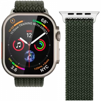 VONMÄHLEN tkaný Loop pre Apple Watch 40/41/42 mm, olivová