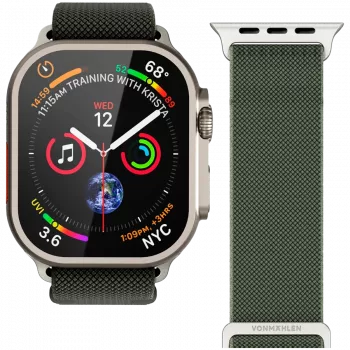 VONMÄHLEN Classic Nylon Loop 44, 45, 46, 49 mm univerzálna veľkosť, olivová