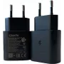 PowerRay PR-TA800EBE 18W USB-C PD nástenná nabíjačka, EU 2-pin, čierna, bulk