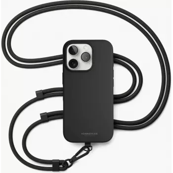 VONMAEHLEN Infinity Go univerzálne pútko na mobil čierna – nastaviteľné do 150 cm