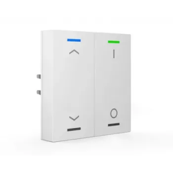 MDT BE-TAL55T2.C1 KNX tlačidlo Light 55 2-násobné RGB-W teplotný senzor čistobiela lesklá