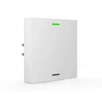 MDT BE-TAL63T1.01 KNX sklenené tlačidlo 1-násobné s RGB-W stavovou LED, teplotnými a svetelnými senzormi, Studio biela lesklá neutrálna