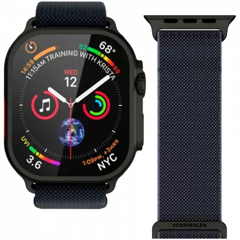 VONMÄHLEN Classic Nylon Loop 44, 45, 46, 49 mm univerzálna veľkosť, námornícka čierna