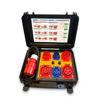 HT Instruments HT-MK4 3-fázová 32A meracia adaptérová sada v transportnom kufri 2009870