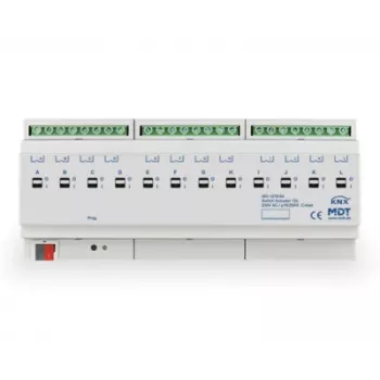 MDT AKI-1216.04 KNX spínací aktor, 12-kanálový, 12 TE DIN lišta, 16/20 A, 230 V AC, kapacitná záťaž 200 µF