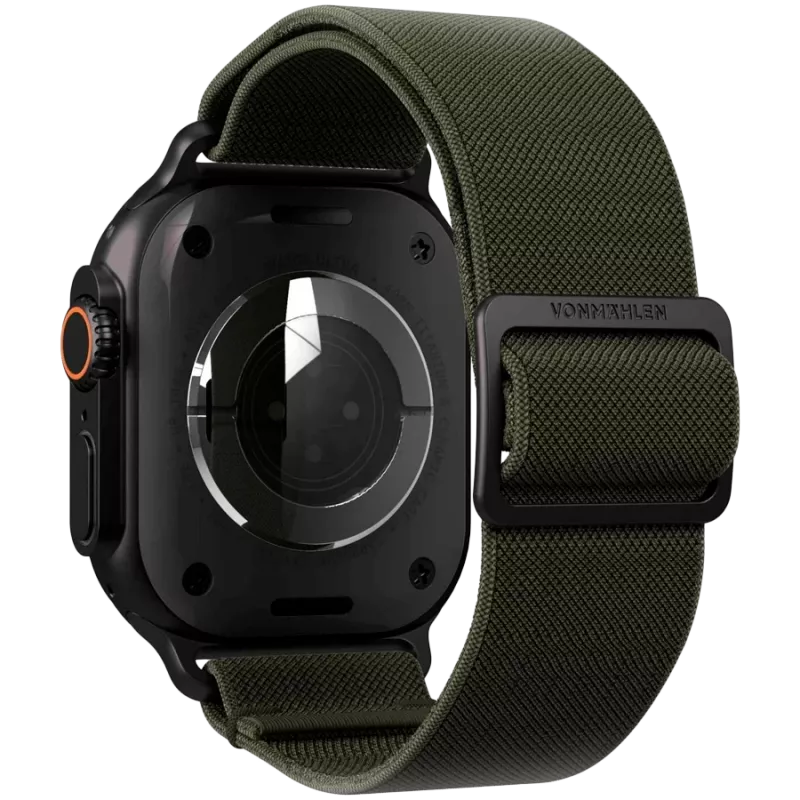 VONMÄHLEN Classic Nylon Loop 40, 41, 42mm One Size, olivová čierna
