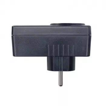 H-Tronic 1114730 obmedzovač nárazového prúdu SCL 3680 IP20, 16 A, 3680 W, adaptér so Schuko konektorom, čierny