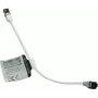 IT-BUDGET Cat.8.1 Slim patch kábel S/FTP 28 AWG plná meď LSZH biely 0,15 m 40Gbps PoE+ 90ITBSLIM81PK015W