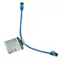 IT-BUDGET Cat.8.1 Slim Ethernet patch kábel, S/FTP, 40Gbps, 2000MHz, LSZH, PoE+, modrý, 0,5m 90ITBSLIM81PK050B
