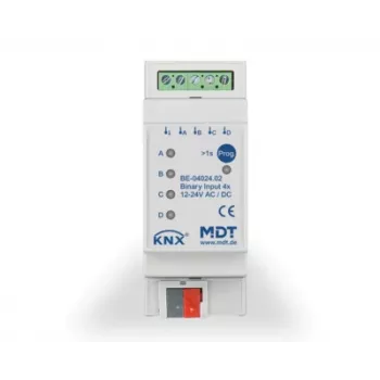 MDT BE-04024.02 binárny vstup 4-násobný 2TE REG 24V AC/DC