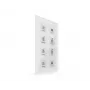 MDT BE-GT08W.01 KNX sklenený tlačidlový senzor Plus, 8-násobný, biely