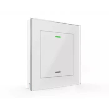 MDT BE-GTL1TW.01 Glass Switch II Light 1-násobný RGBW KNX sklenený tlačidlový senzor, biela