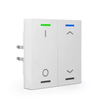 MDT technologies Tlačidlo Light 63 2-násobné RGBW, Studio White, Smooth BE-TAL6302.D1
