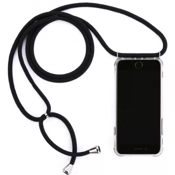 CYOO Necklace Case+ retiazka na mobil pre Samsung Galaxy S10+ (G975F) - čierna silikón (CY121017)