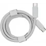 PowerRay USB-C na USB-C 240W nylonový oplet kábel, 2m, biela, Bulk 4260357351163