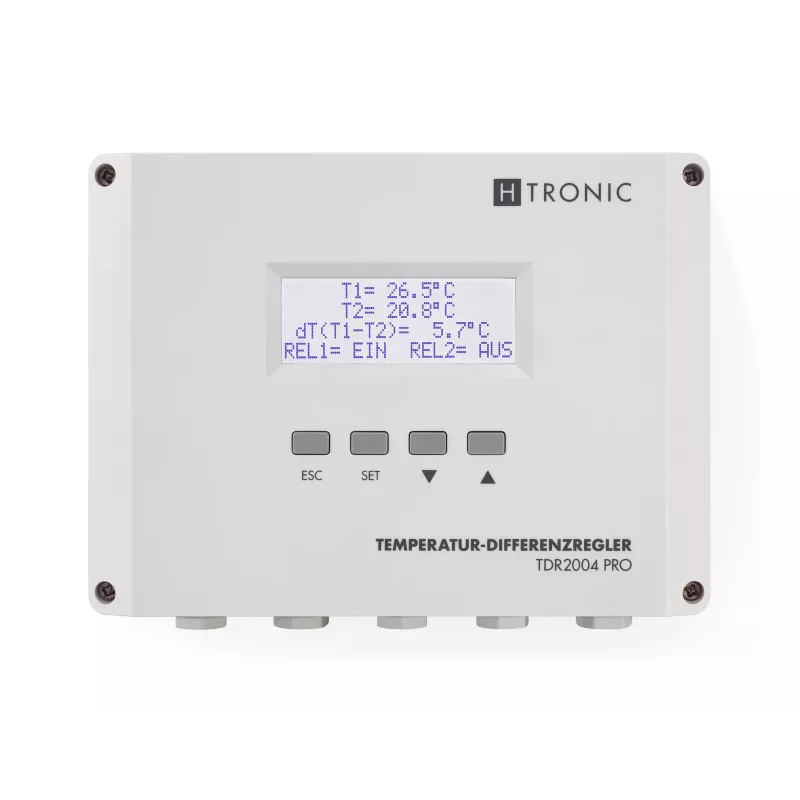 H-Tronic TDR 2004 PRO regulátor teplotného rozdielu, -99 až +850 °C 1114770