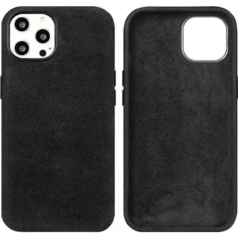 CYOO Alcantara puzdro pre Apple iPhone 13 Pro – čierna CY122560