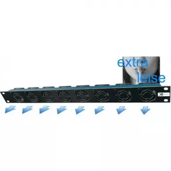Liebernetz 19-SILENT ventilátorová jednotka - horizontálny výstup - prietok vzduchu 50 m³/h - 1U - 12V DC - supertichá 15 dB - čierna (90LN19LUE1HE8BRS)