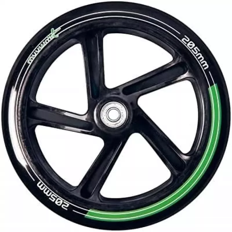 MUUWMI AU 522 hliníková kolobežka 205 mm zeleno-modro-čierna
