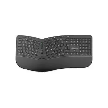 MediaRange Ergonomická bezdrôtová multimediálna klávesnica QWERTZ čierna MROS279