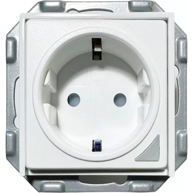 PowerRay WiFi Smart zásuvka PR-SSO-01, bezrámová biela, 16A, ovládanie aplikáciou a hlasom, Typ F