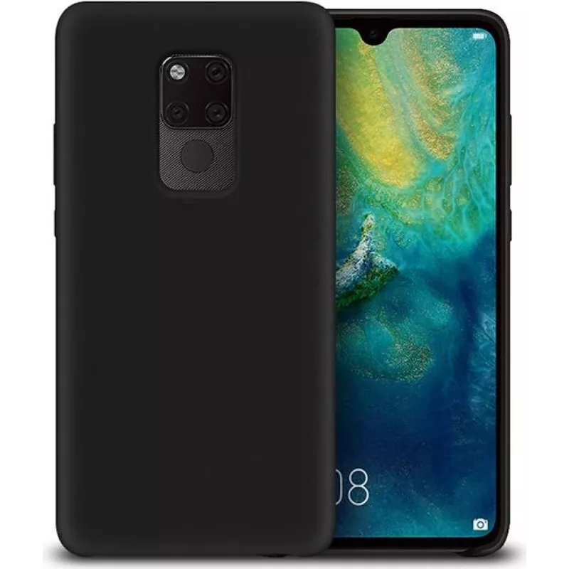 CYOO Premium puzdro z tekutého silikónu pre Huawei Mate 20 Pro - čierne