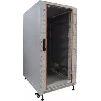 IT-BUDGET 19-palcový sieťový rozvádzač SRK - 22U - 600x800 mm - sklenené/ocelené dvere - predmontovaný - svetlosivý 99ITB19SRK2268GGNM