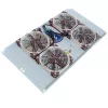 IT-BUDGET Tichá 19 palcová ventilátorová jednotka 6U, 4 ventilátory, 430 m³/h, svetlosivá (99ITB19SLUG)