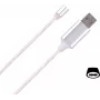 CYOO Flow Light Magnet USB Type-C kábel 1m biely LED nabíjací kábel synchronizácia dát CY121476
