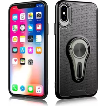 CYOO 360° otočný ventilačný držiak puzdro pre iPhone Xs Max – sivé CY121003