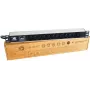 Liebernetz 19 palcový Rackmount PDU, 12x C13 zásuvky, prepäťová ochrana, SCHUKO konektor, hliník, čierny 90LNSDL1912KKSP