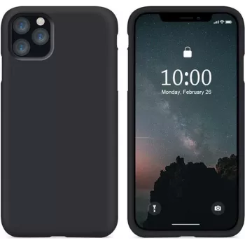 CYOO Prémiové puzdro z tekutého silikónu pre Apple iPhone 12 Pro Max 6,7 palca – čierne – tvrdé (CY121878)