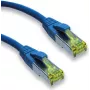 IT-BUDGET Full Copper Premium patch kábel - Super Flex TPE - Cat.6A s Cat.7 surovým káblom - 600 MHz - bezhalogénový - PoE+ - 10 Gbit - modrý - 2 m 90ITBFLEX6A7PK2B