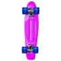 NORULES No Rules AU 349 Mini-Cruiser skateboard s osvetlenými kolieskami, ružový