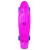 NORULES No Rules AU 349 Mini-Cruiser skateboard s osvetlenými kolieskami, ružový