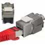 IT-BUDGET RJ45 Business Keystone modul Cat.6A tienený bez nástroja Small Form Factor s krytkou proti prachu PoE+ (90ITBKM6ASS)