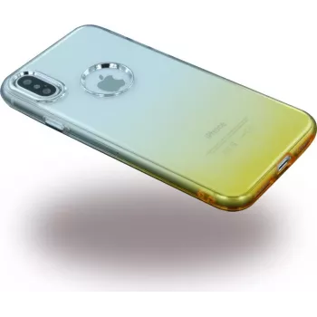 CYOO Ruber Soft silikónové puzdro pre Apple iPhone X – zlatá