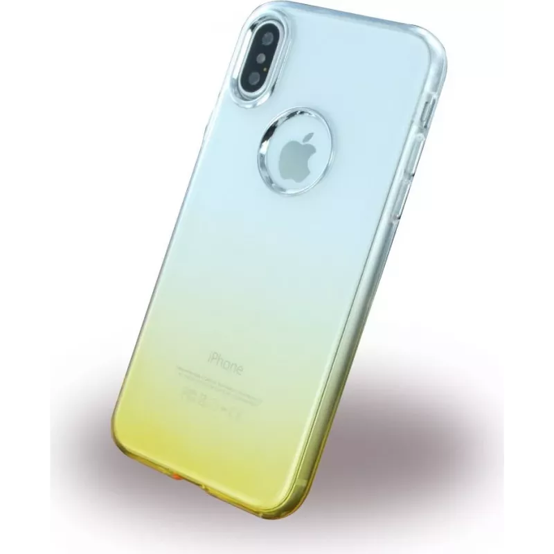 CYOO Ruber Soft silikónové puzdro pre Apple iPhone X – zlatá