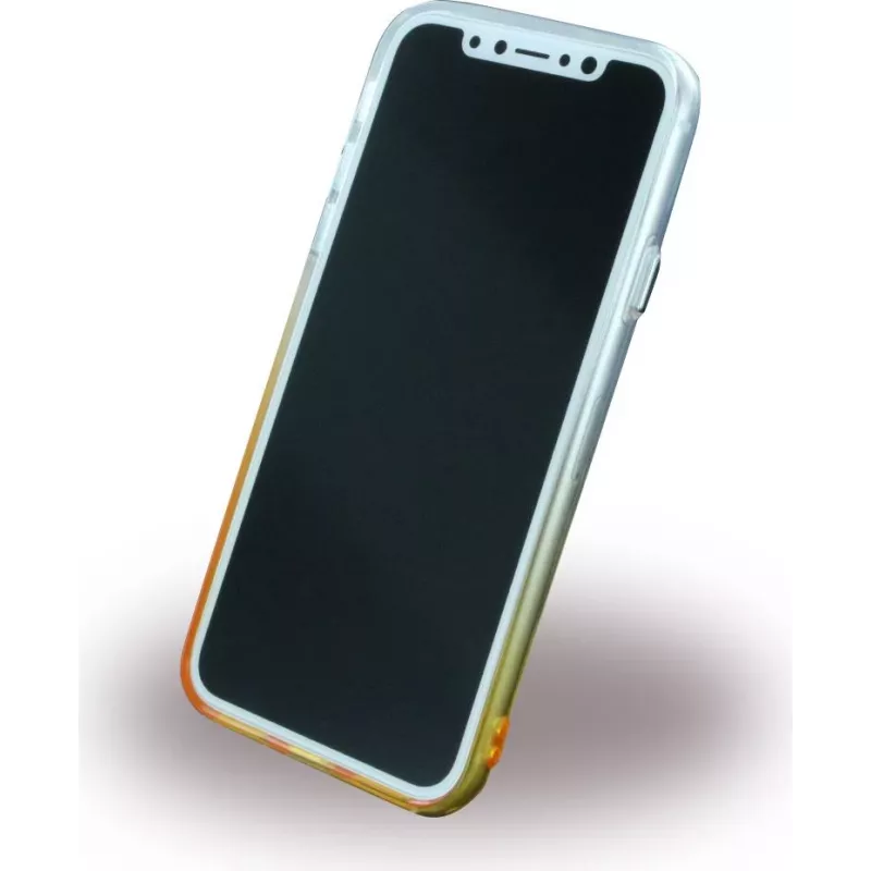 CYOO Ruber Soft silikónové puzdro pre Apple iPhone X – zlatá