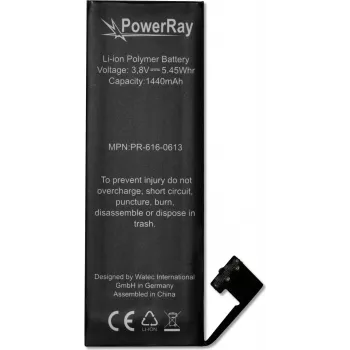 PowerRay batéria PR-616-0613 pre iPhone 5, 1440 mAh, Bulk