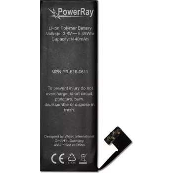 PowerRay batéria PR-616-0611 pre iPhone 5, 1440 mAh, Bulk