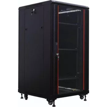 IT-BUDGET 19-palcový serverový rozvádzač SRK 27U 600x1000 mm Flatpack čierny 90ITB19SRK27610GSN