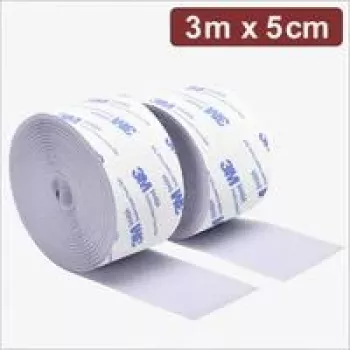 Quadrios 24CA325 Samolepiaci suchý zips 3 m x 5 cm biely