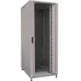 IT-BUDGET 19 inch serverový rozvádzač SRK - 42U - 800x1000 mm - sklenené/ocelené dvere - káblové kanály - Flatpack - svetlosivá 90ITB19SRK42810GGN